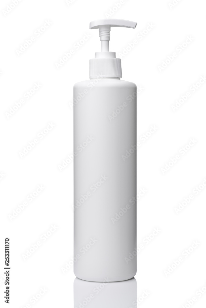 white plastic bottle white plastic bottle