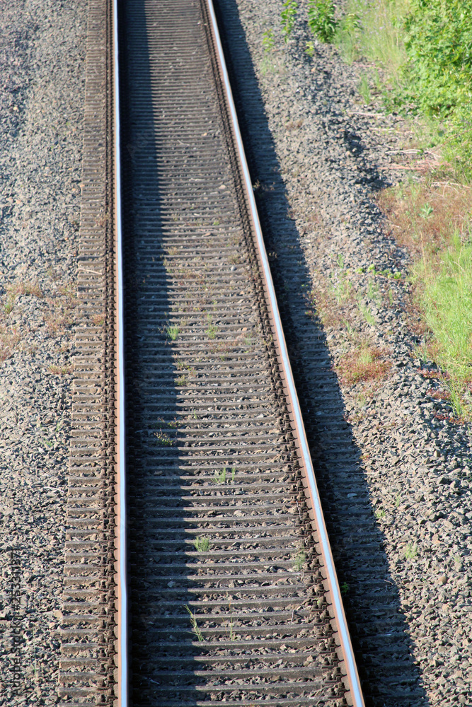 Fototapeta premium Railway tracks near Bonn, Germany
