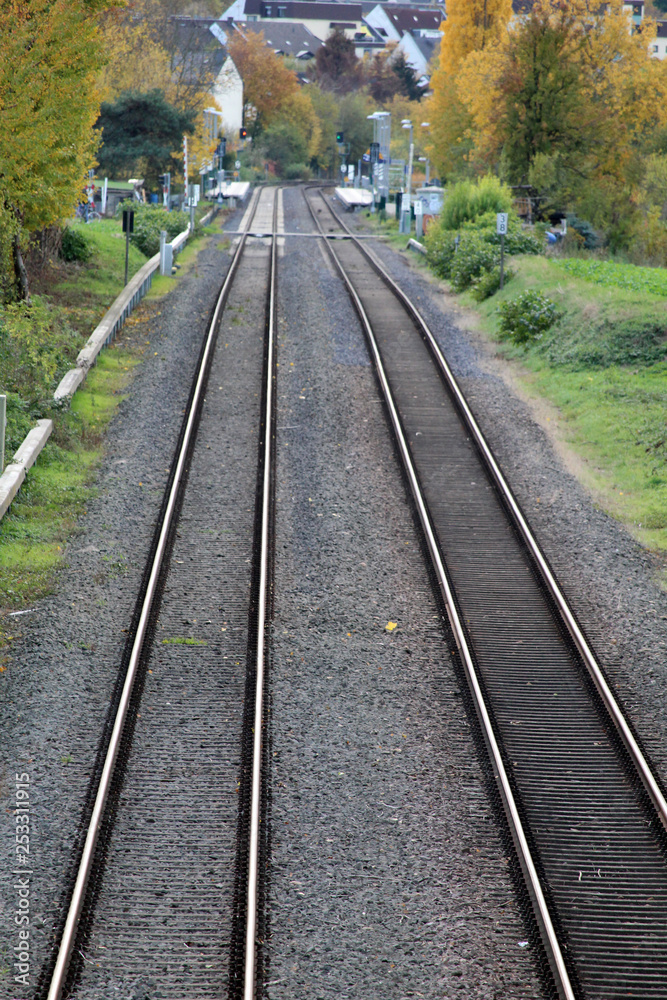 Railway tracks near Bonn, Germany