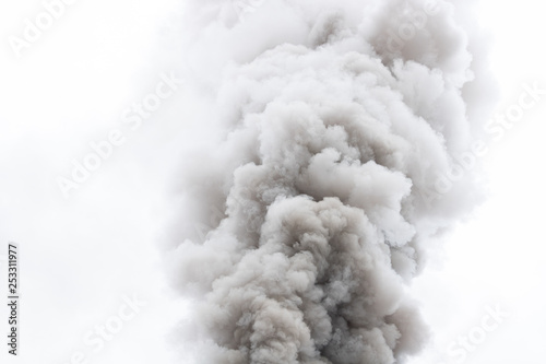 Steam locomotive smoke pollution in Transylvania  photo