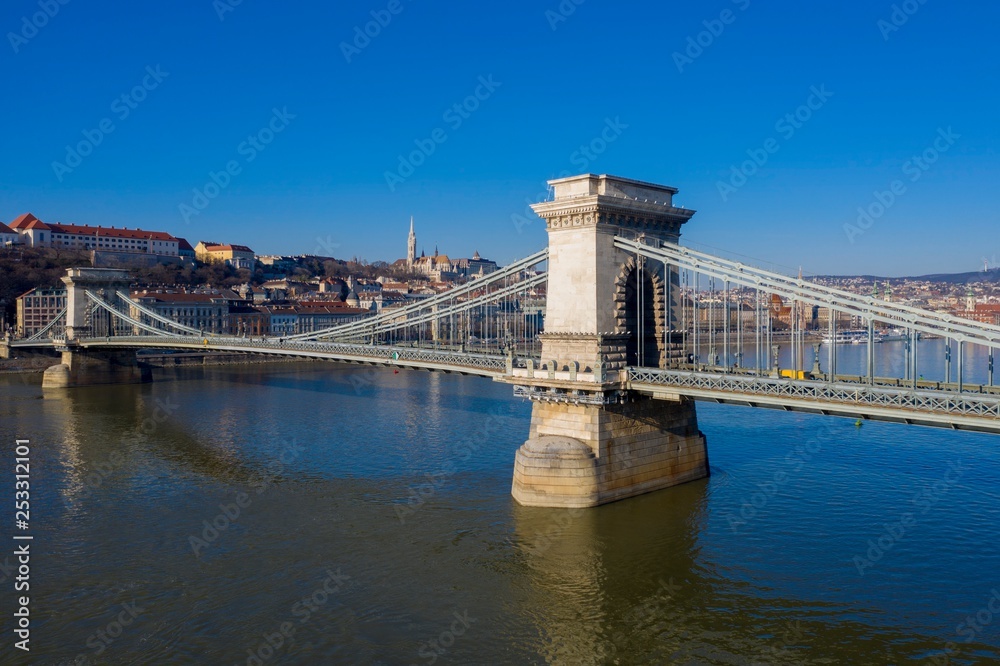 Szechenyi Chain Bridge Budapest Hungary