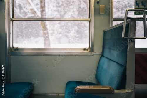 seat on train besides window