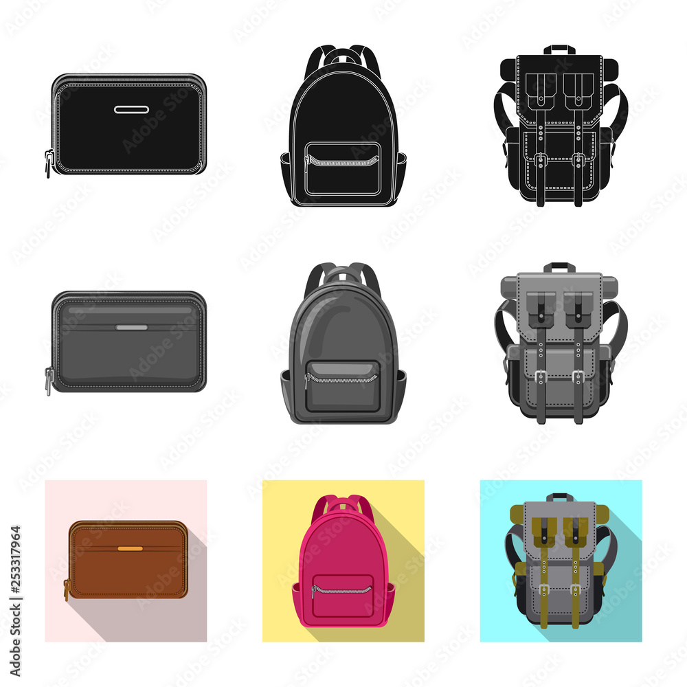 Vector design of suitcase and baggage logo. Set of suitcase and journey vector icon for stock. Vector design of suitcase and baggage logo. Set of suitcase and journey vector icon for stock.