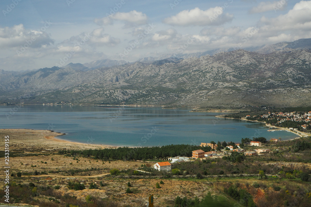 Fototapeta premium Lake near Trogir, Croatia