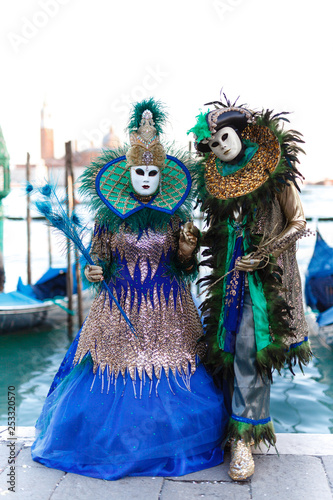 costumed reveler of the Carnival of Venice © Andrey Cherkasov
