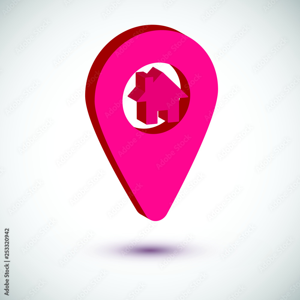 3D navigation marker set isolate icon on white background vectori llustration isometric 3D navigation marker set isolate icon on white background vectori llustration isometric