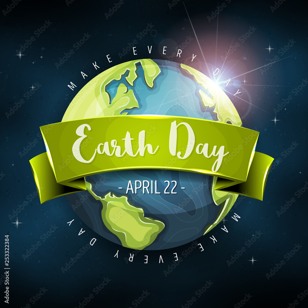 Earth Planet Background/ Illustration of the planet earth globe icon ...