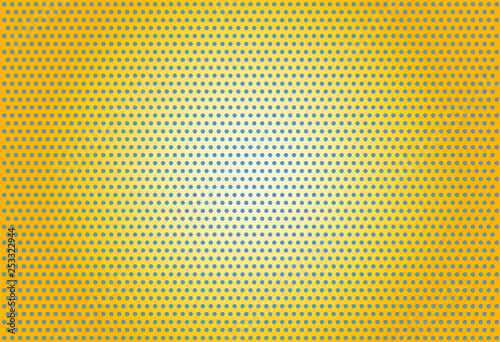 PopArt spotted yellow background blue dotted 