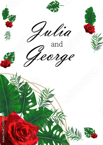 Floral poster, invite. Vector decorative greeting card or invitation design background. Set of cards with flower dew, leaves. The concept of wedding ornament.