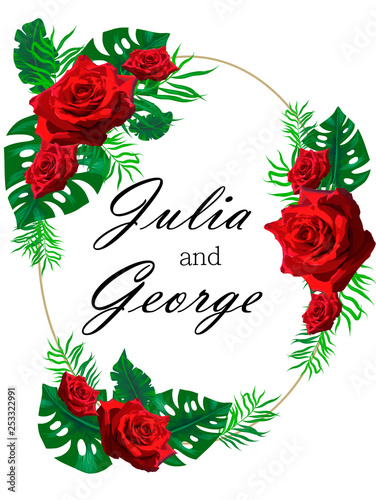 Floral poster, invite. Vector decorative greeting card or invitation design background. Set of cards with flower dew, leaves. The concept of wedding ornament.