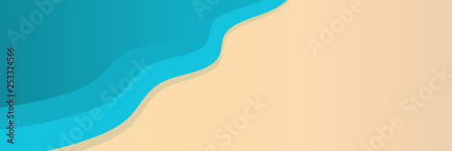 The beach and sea wave.