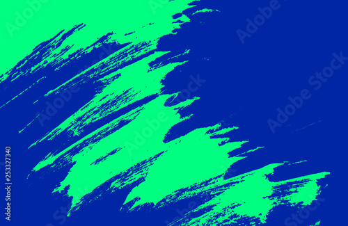 blue and green paint brush strokes background 