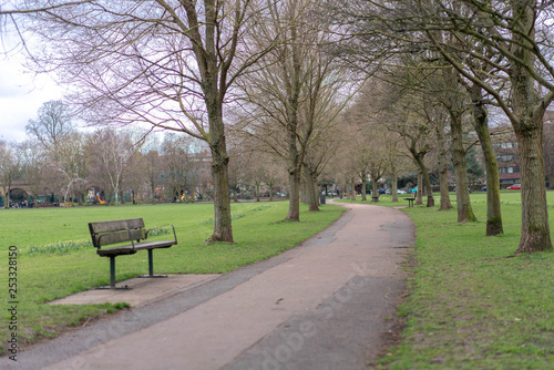 empty bench in the park © Mariia