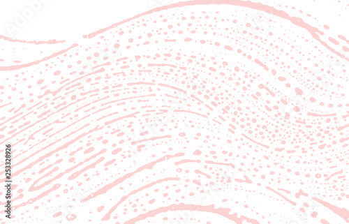 Grunge texture. Distress pink rough trace. Favorab