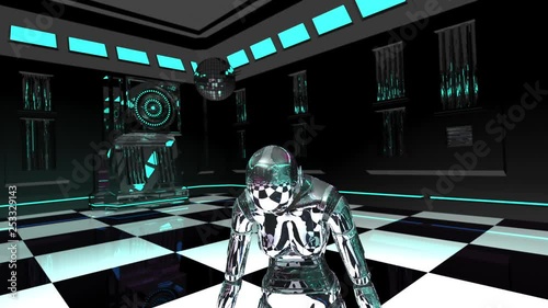 Dancing Female Robot Cyberclub Animation 2