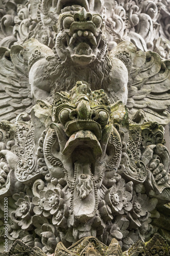 Made of stone idols of balinese gods.