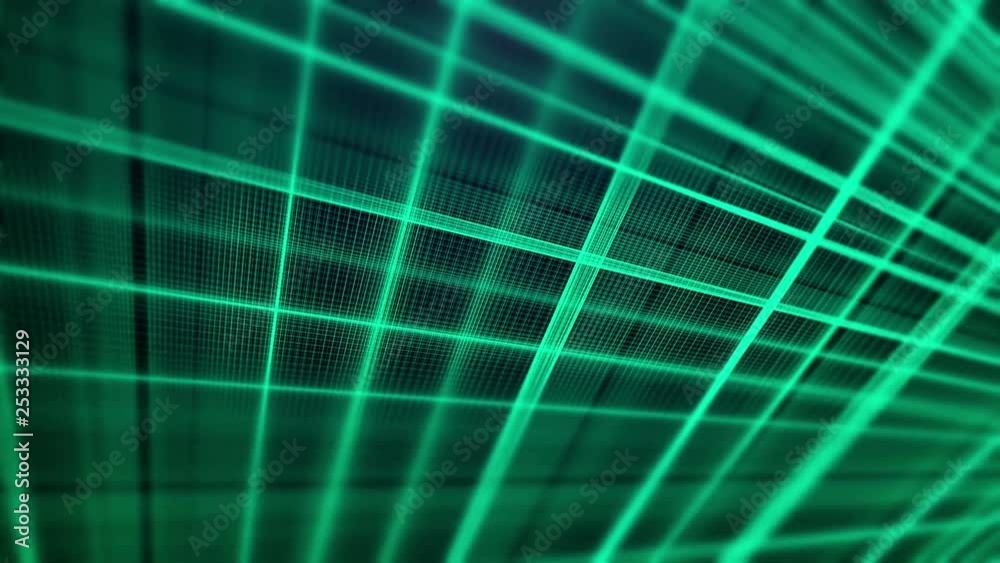 Abstract fractal vector blue mesh waves animation Abstract fractal vector blue mesh waves animation