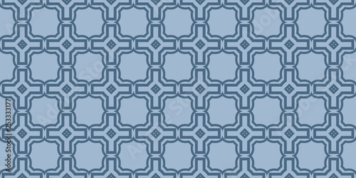Fototapeta Naklejka Na Ścianę i Meble -  Modern Geometric Pattern With Hand-Drawing Ornament. Vector Super Illustration. For Fabric, Textile, Bandana, Scarg, Colored Print. Pastel blue color