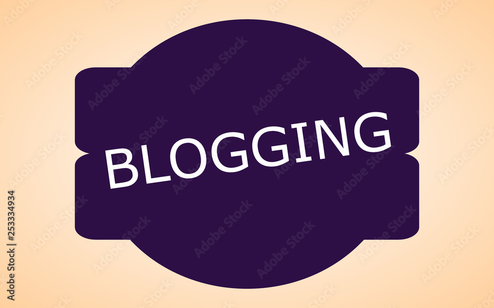 Badge text blogging, great design for any purposes. 