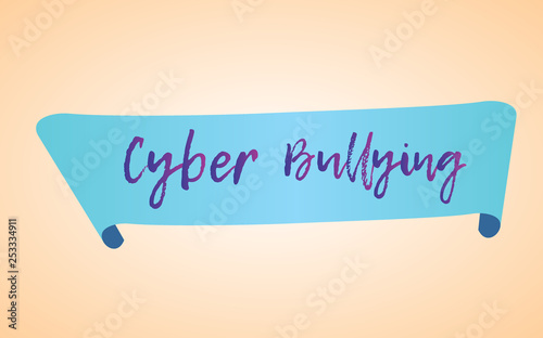ribbon with text 