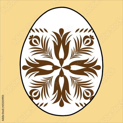Easter egg joy holiday with a cross