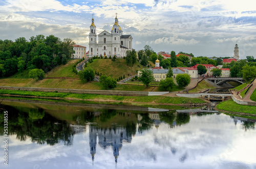 Holy Assumption Cathedral on the Assumption Hill in Vitebsk, Belarus. Summer time