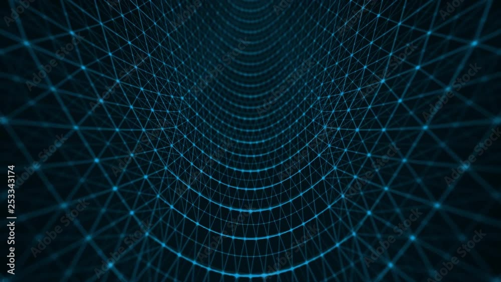 Abstract triangle poligonal grid space blue Abstract triangle poligonal grid space blue
