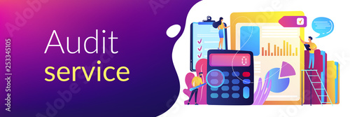 Audit service concept banner header.