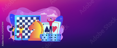 Board game concept banner header.