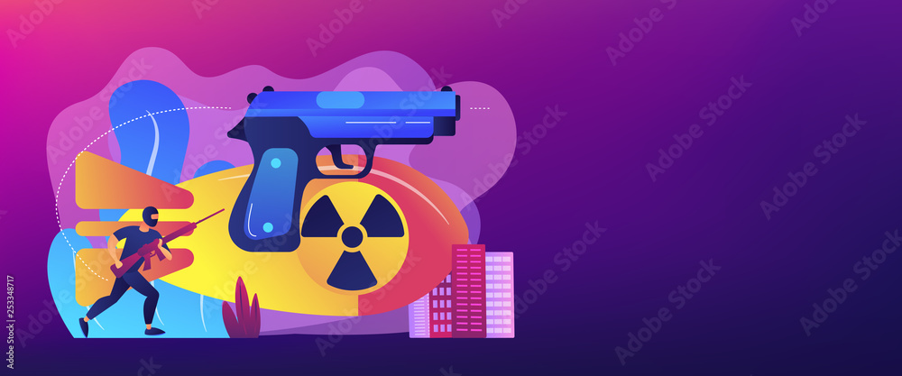 International terrorism concept banner header. International terrorism concept banner header.