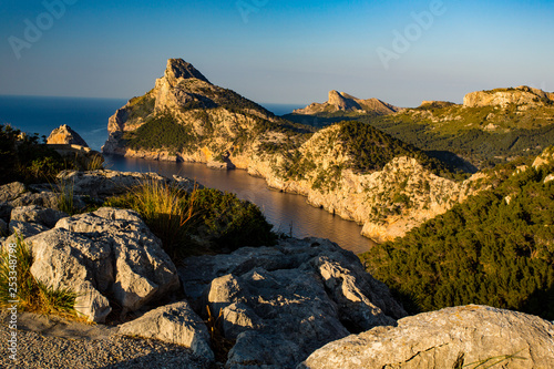 Cap der Formentor vom Mirador de la Crueta auf Mallorca in Spanien