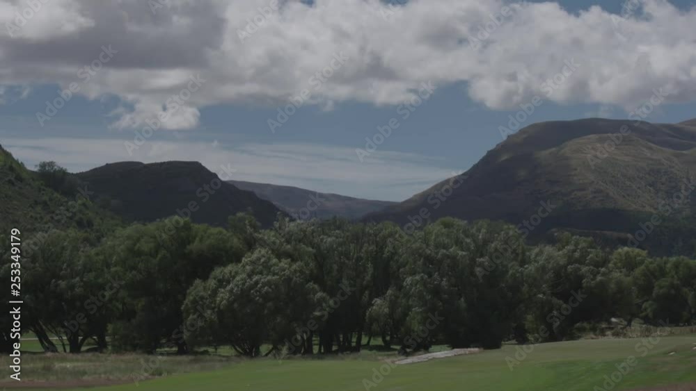 Beutiful Landscape. Field and mountains