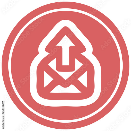 Free Download send email circular icon - GFXLoad