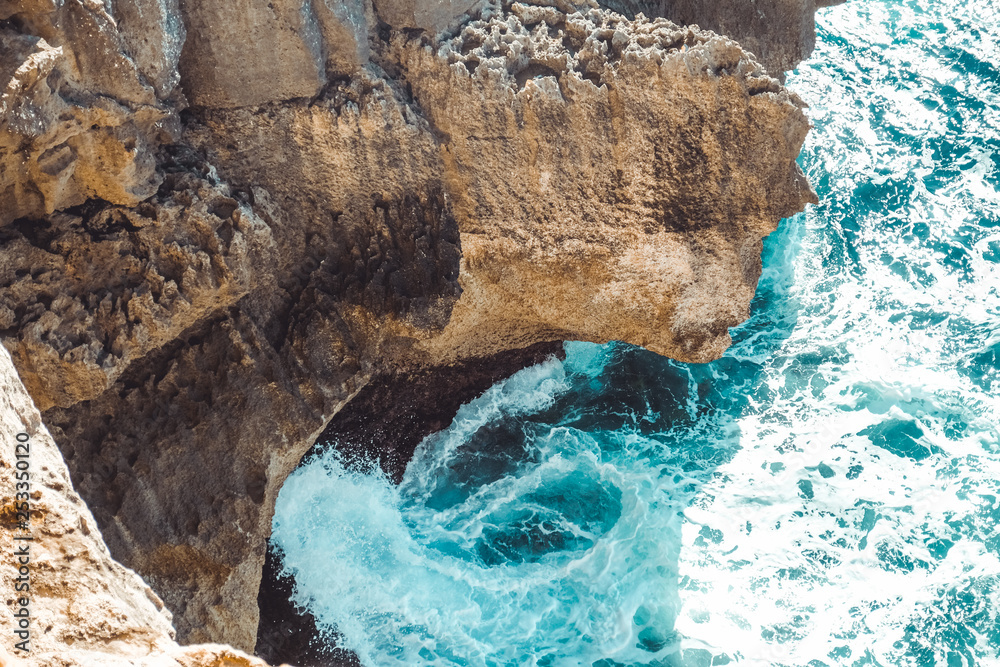 Man on Malta Cliff Man on Malta Cliff