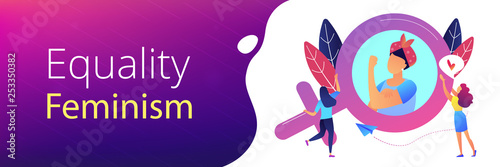 Feminism header or footer banner.