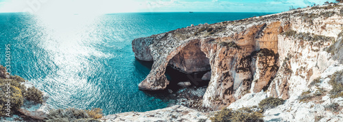 Blue Grotto Malta Cliff
