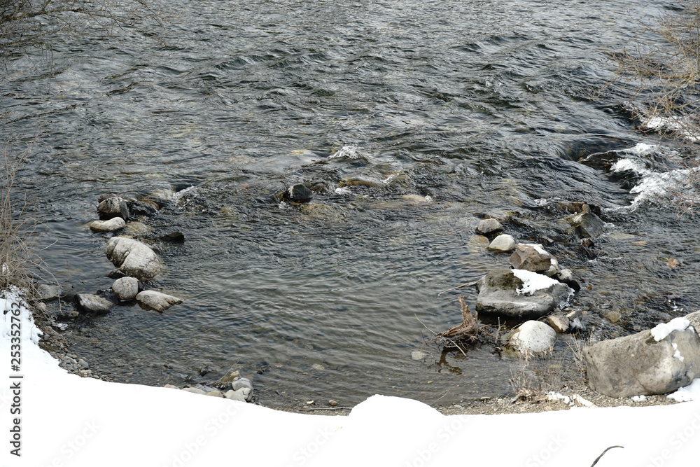 Obraz premium stones in water