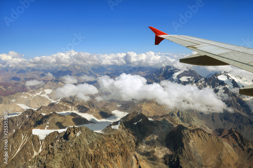 flying through the andes