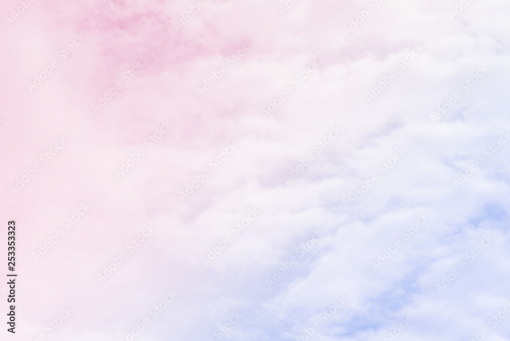 cloud background with a pastel colored 