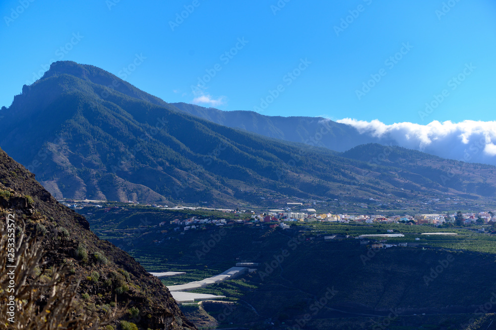 Blick auf den Bejenado, die Cumbre und Los LLanos
