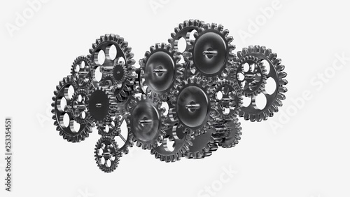 Cogwheels Machinery Background