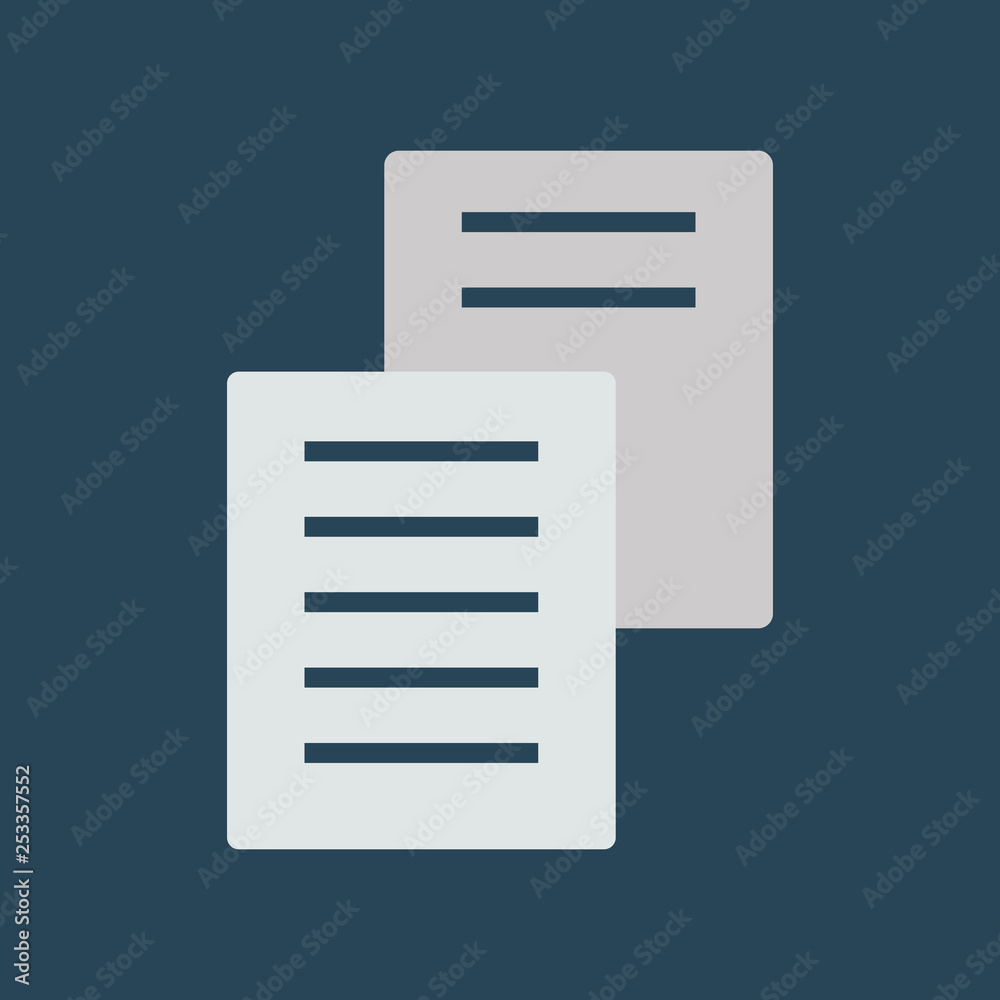 Silhouette icon documents Silhouette icon documents