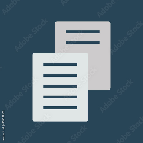 Silhouette icon documents