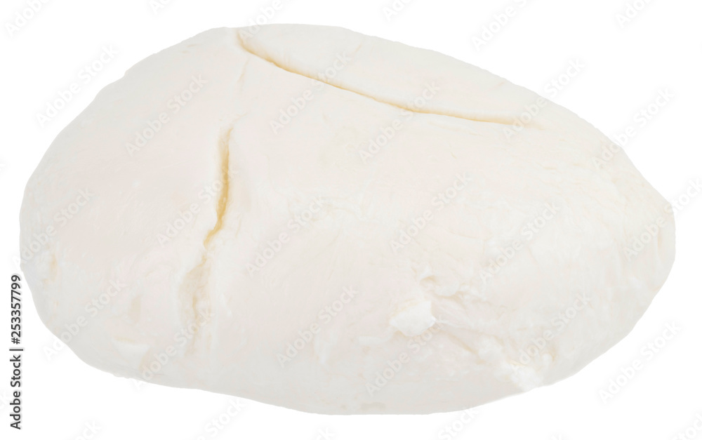 Mozzarella cheese isolated on white backgroundю. With clipping path