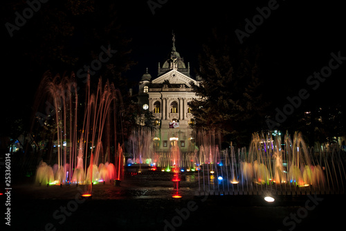 Fountain in front of State Theatre, Kosice, Slovakia