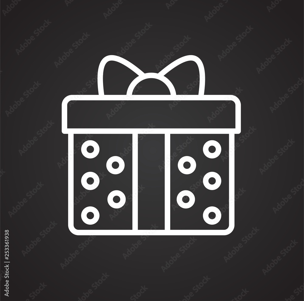 Gifts line icon on background for graphic and web design. Simple vector sign. Internet concept symbol for website button or mobile app. Gifts line icon on background for graphic and web design. Simple vector sign. Internet concept symbol for website button or mobile app.