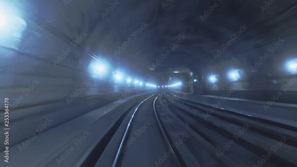 Underground train view