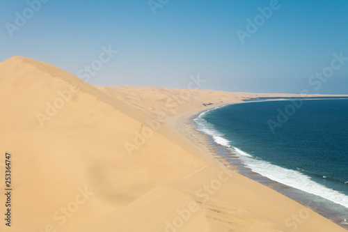 Sandwich Harbour and the stunning dunes in Namibia during the Summer.