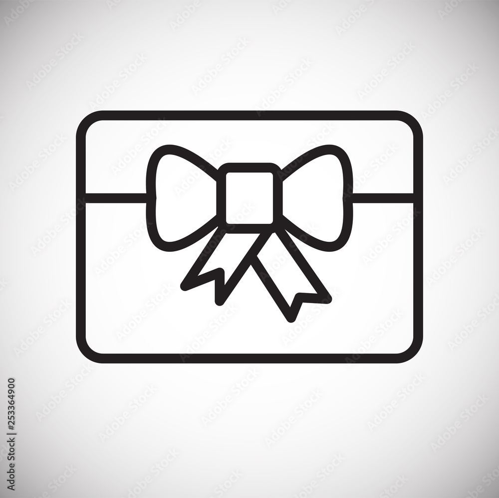 Gifts line icon on background for graphic and web design. Simple vector sign. Internet concept symbol for website button or mobile app. Gifts line icon on background for graphic and web design. Simple vector sign. Internet concept symbol for website button or mobile app.