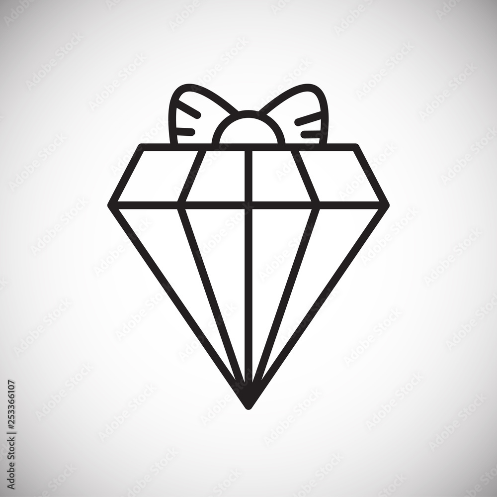 Gifts line icon on background for graphic and web design. Simple vector sign. Internet concept symbol for website button or mobile app. Gifts line icon on background for graphic and web design. Simple vector sign. Internet concept symbol for website button or mobile app.